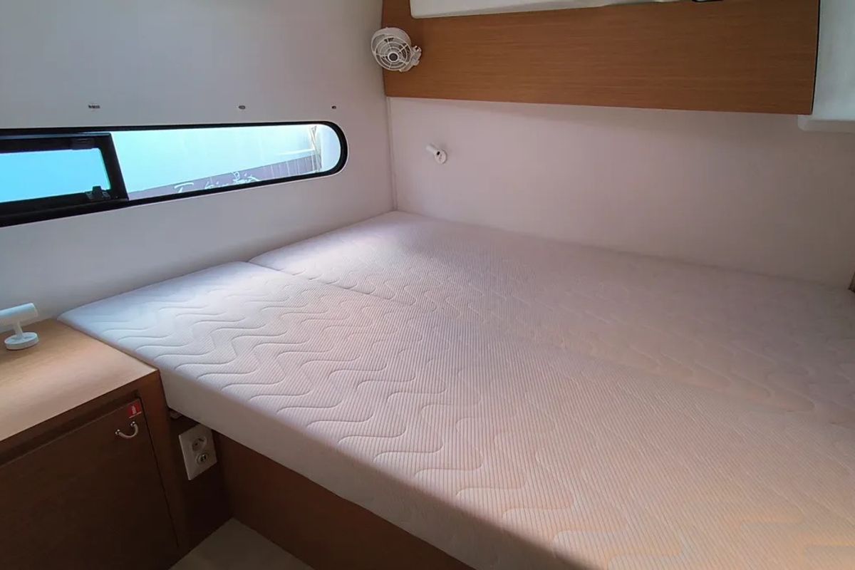 Cabin on GINGER FIZZ V, a Excess 11 catamaran at Grad Pula, Croatia