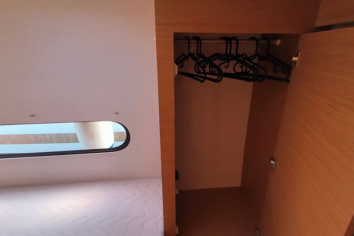 Cabin on GINGER FIZZ V, a Excess 11 catamaran at Grad Pula, Croatia