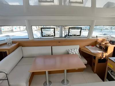 Salon of GINGER FIZZ V, a Excess 11 catamaran at Grad Pula, Croatia