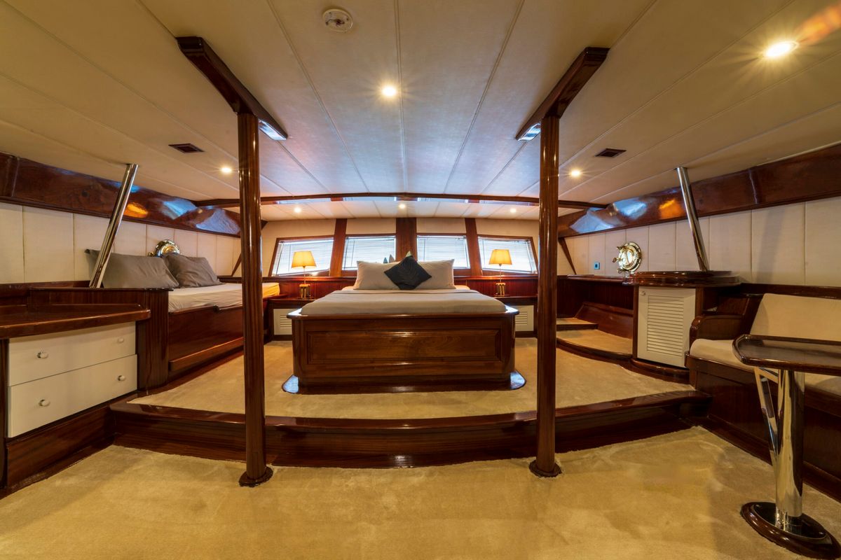 Cabin on Nautilus, a Unknown Nautilus yacht at Fethiye, Turkey