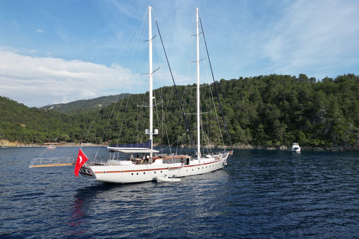 Exterior view of Nautilus, a Unknown Nautilus yacht at Fethiye, Turkey