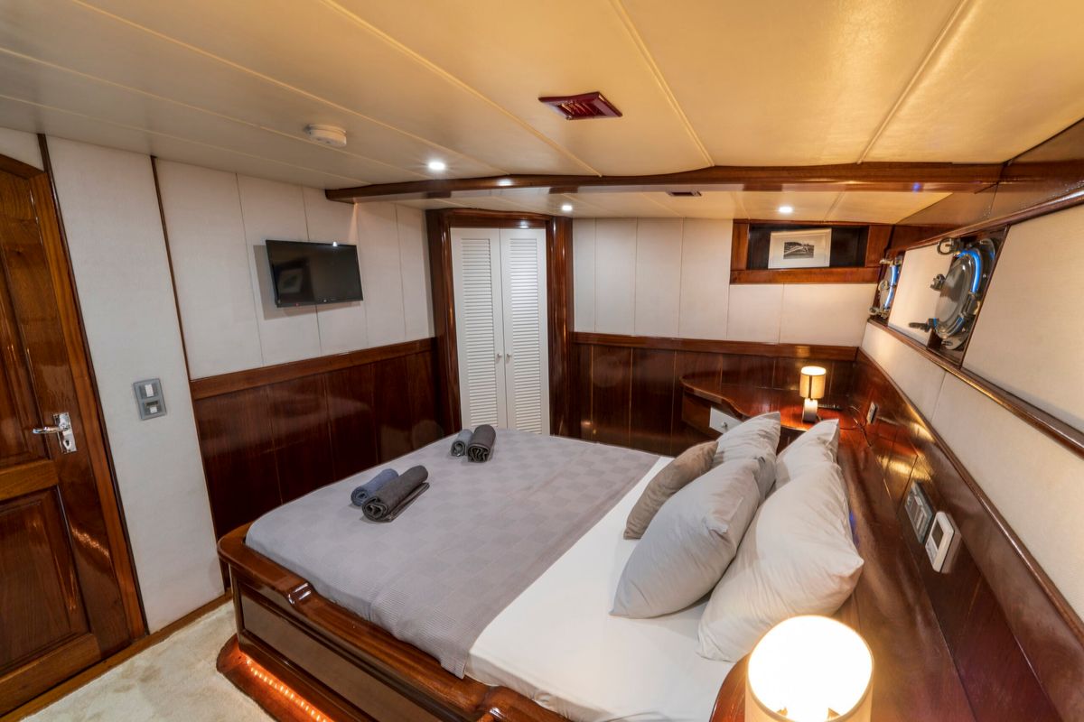 Cabin on Nautilus, a Unknown Nautilus yacht at Fethiye, Turkey