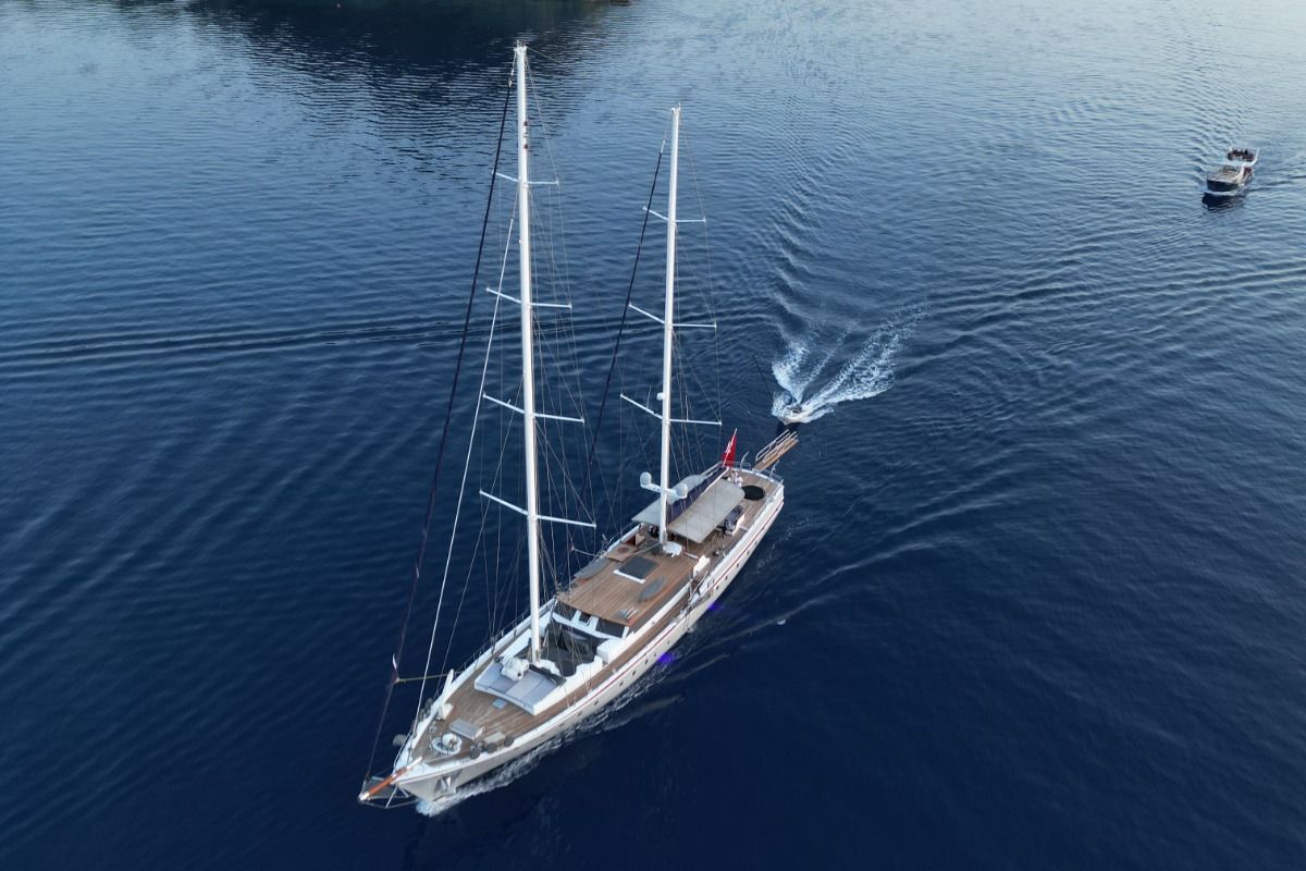 Exterior view of Nautilus, a Unknown Nautilus yacht at Fethiye, Turkey