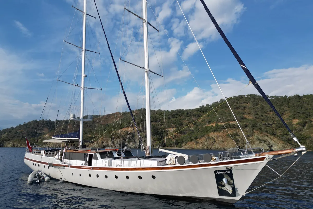 Exterior view of Nautilus, a Unknown Nautilus yacht at Fethiye, Turkey