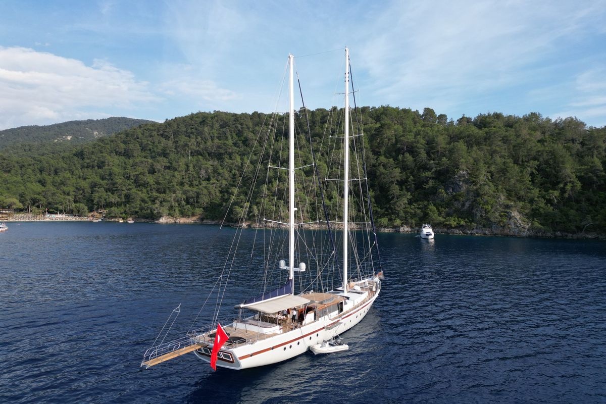 Exterior view of Nautilus, a Unknown Nautilus yacht at Fethiye, Turkey