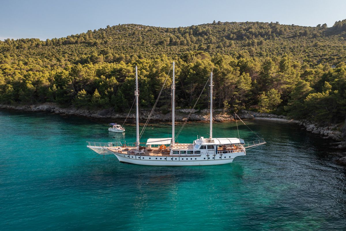 Exterior view of Gideon, a Unknown Gideon yacht at Grad Kaštela, Croatia