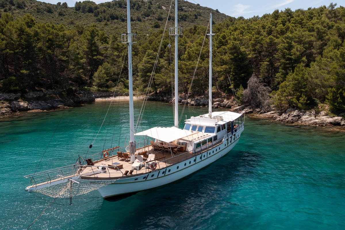 Exterior view of Gideon, a Unknown Gideon yacht at Grad Kaštela, Croatia