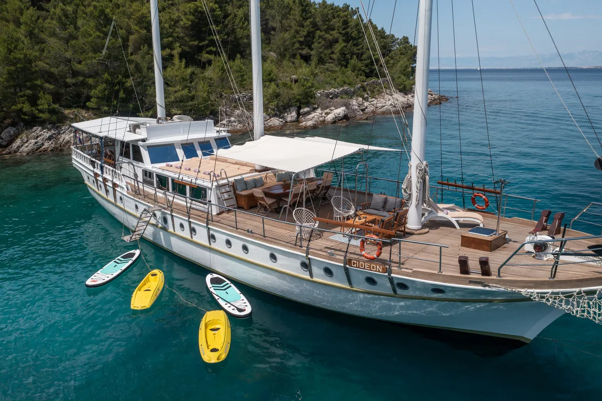 Exterior view of Gideon, a Unknown Gideon yacht at Grad Kaštela, Croatia