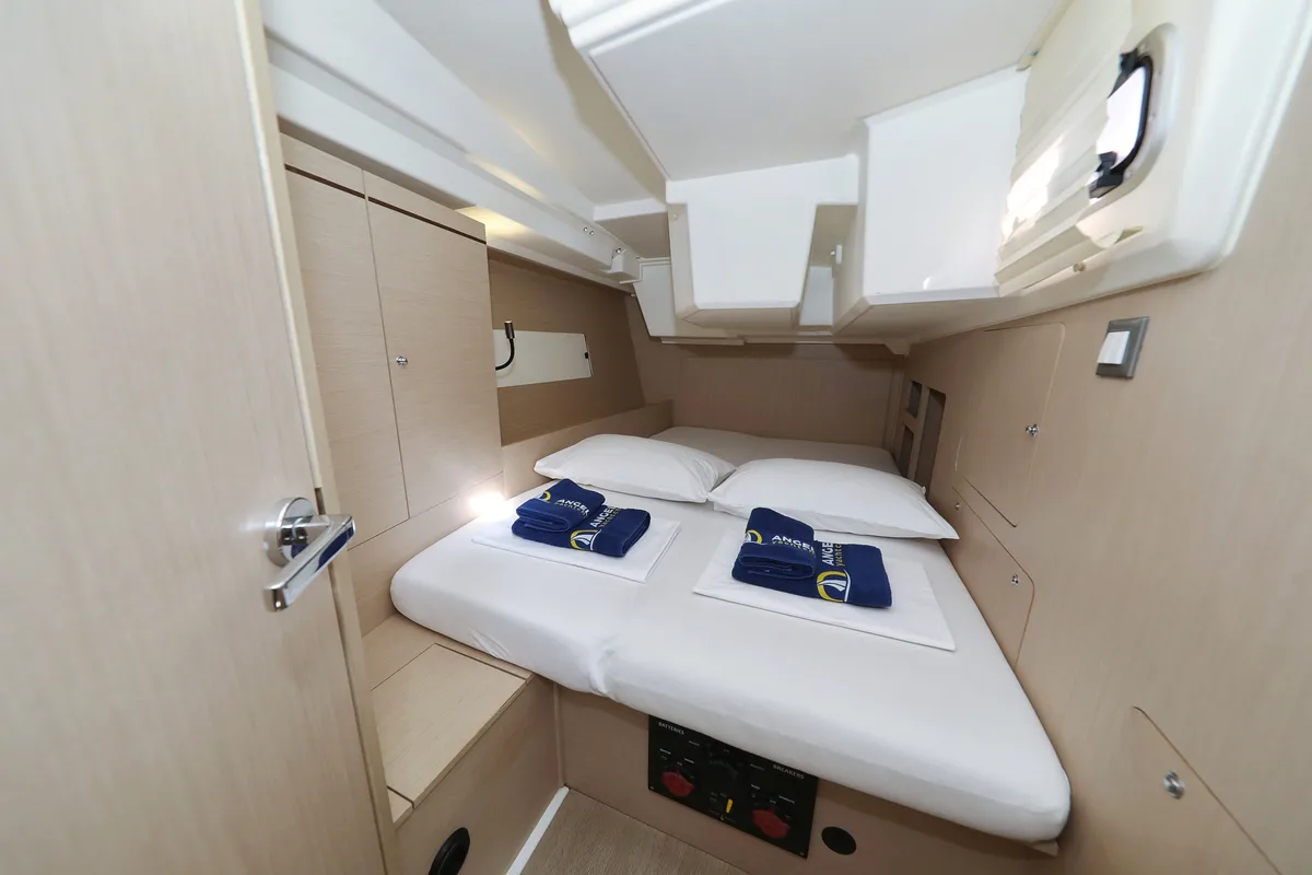Cabin on Saturn, a Beneteau Oceanis 46.1 sailboat at Grad Vodice, Croatia