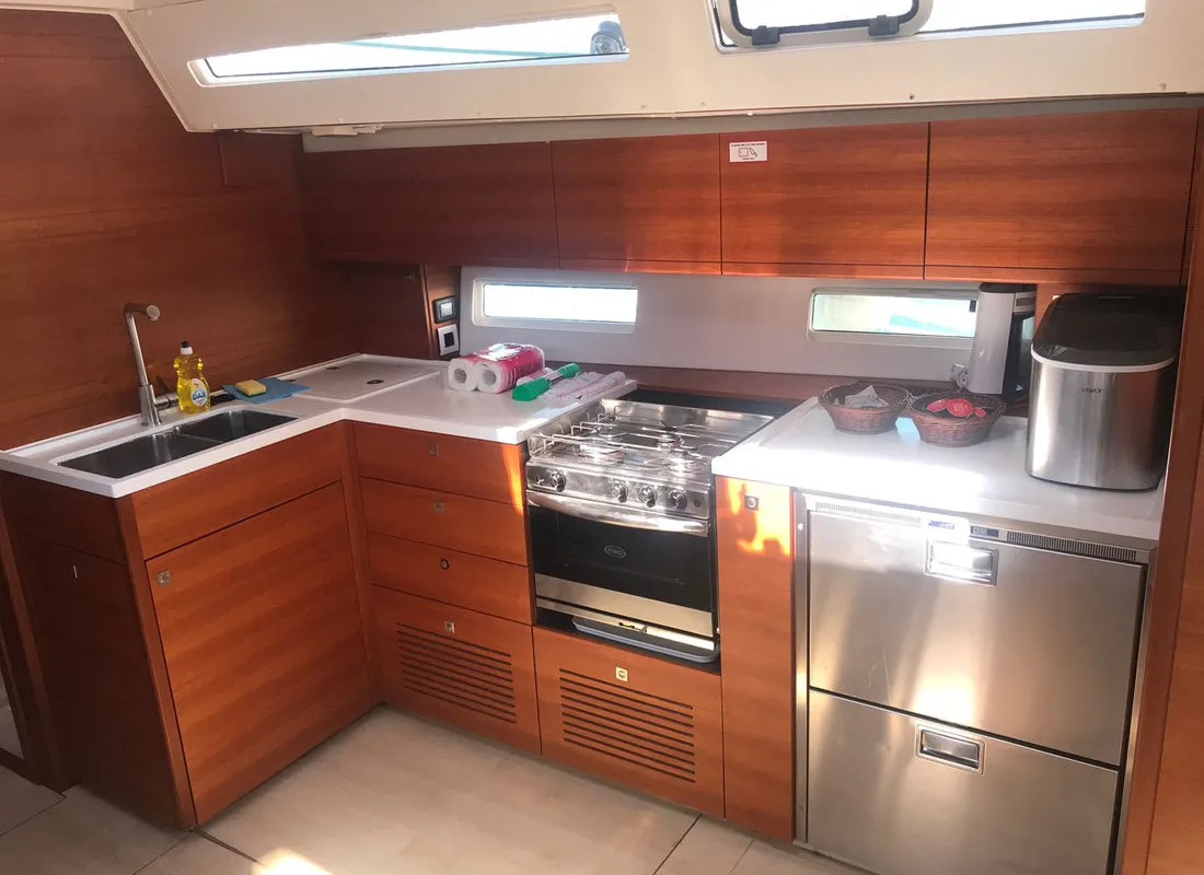 Galley of More Amore, a More Boats More 55 sailboat at Grad Kaštela, Croatia