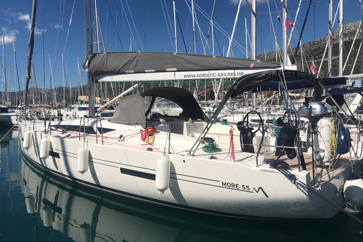 Exterior view of More Amore, a More Boats More 55 sailboat at Grad Kaštela, Croatia