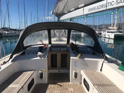 Deck of More Amore, a More Boats More 55 sailboat at Grad Kaštela, Croatia