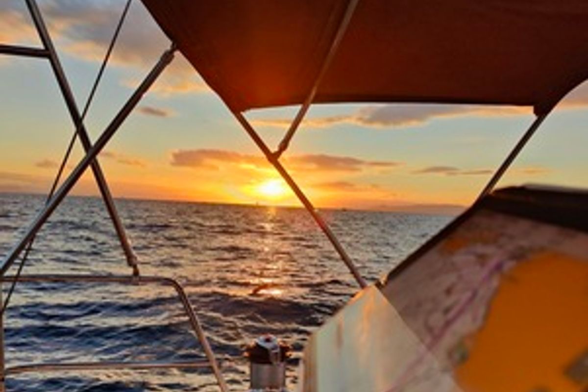 Deck of Crete, a Beneteau Oceanis 393 sailboat at Marina Delta Kallithea, Greece