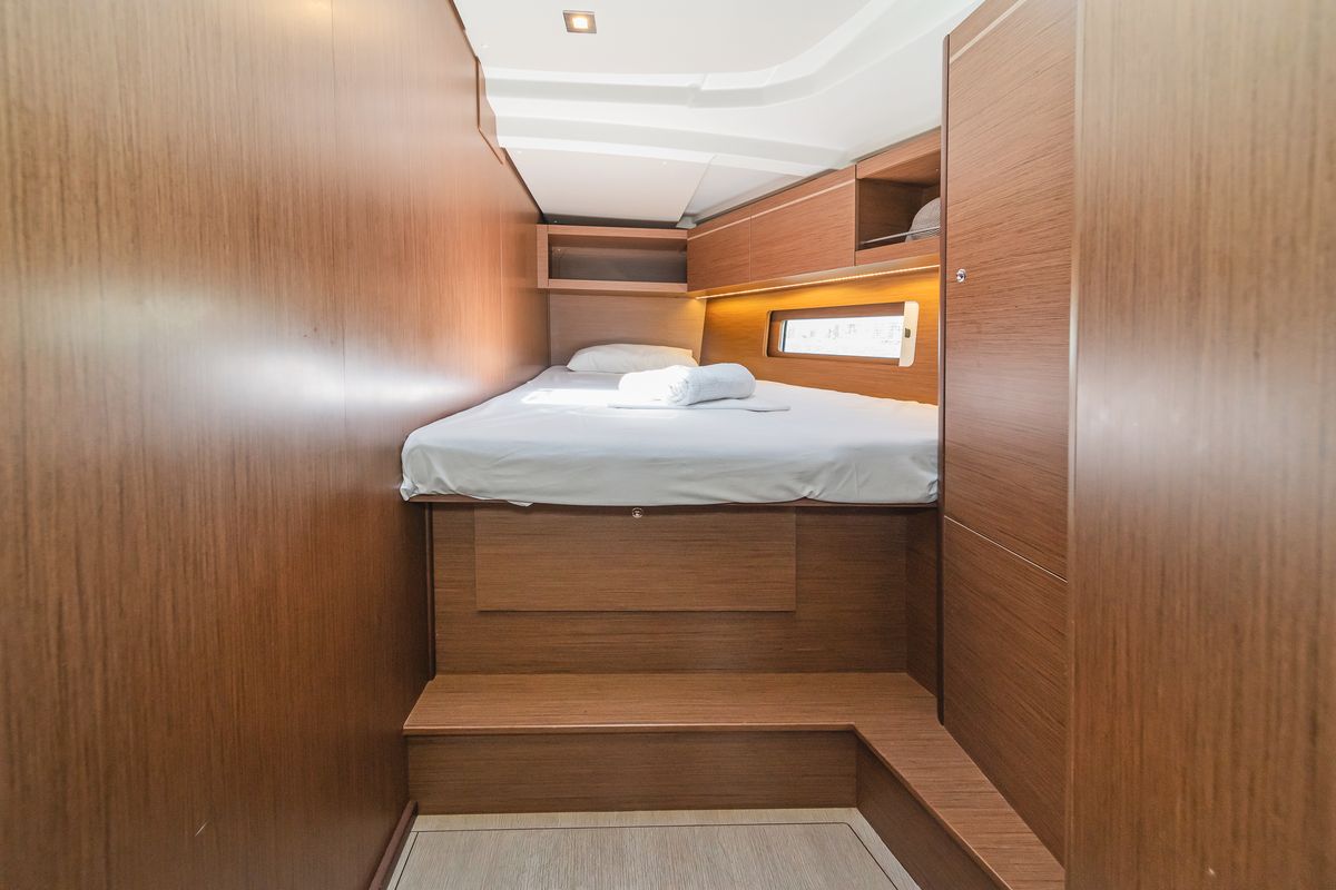 Cabin on First Kiss, a Beneteau Oceanis 46.1 sailboat at Skradin, Croatia