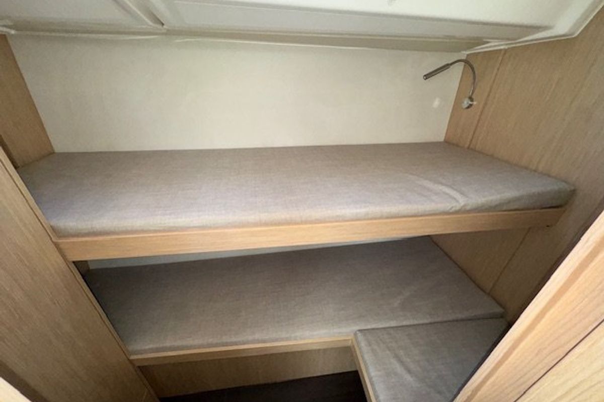Cabin on Princess Laura, a Bavaria C46 sailboat at Punat, Croatia