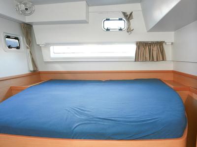 Cabin on Sunshine, a Lagoon 42 catamaran at Palma de Mallorca, Spain
