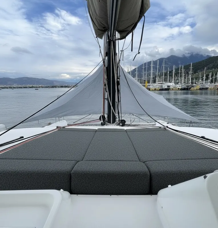Loft, a Lagoon Lagoon 450 Fly catamaran at Fethiye, Turkey