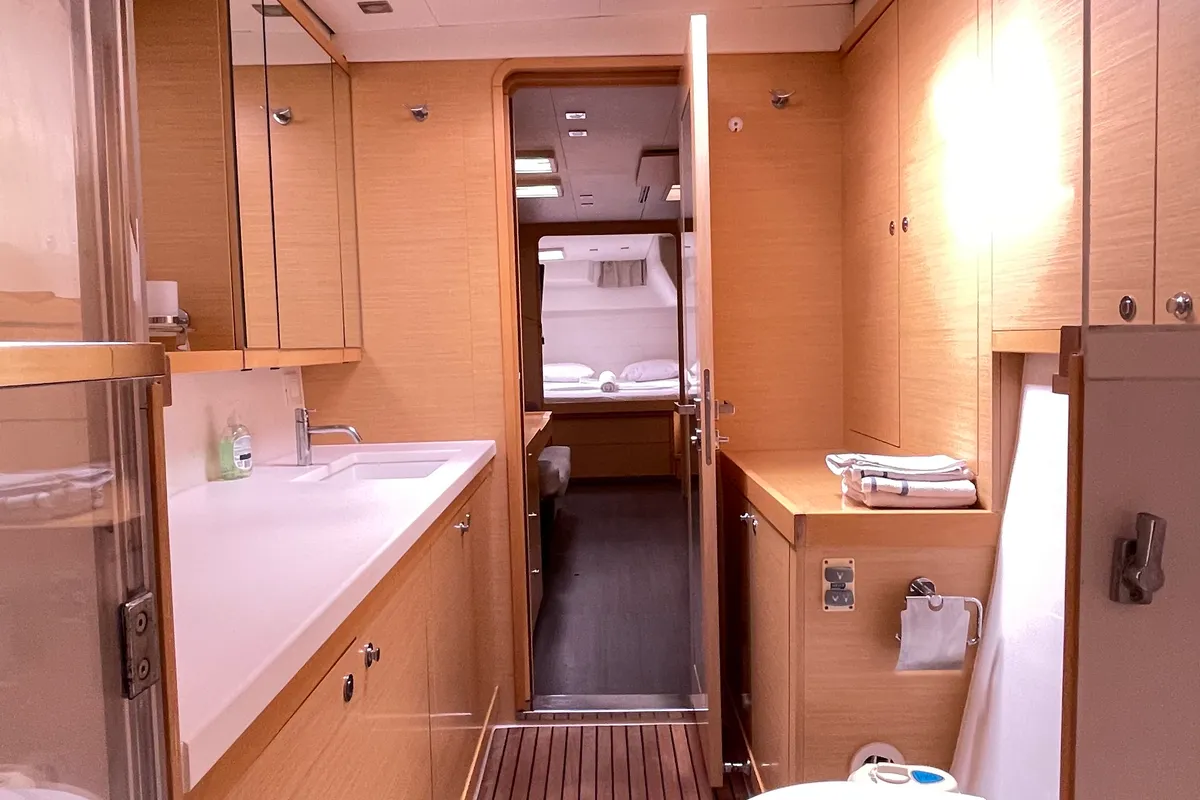 Loft, a Lagoon Lagoon 450 Fly catamaran at Fethiye, Turkey