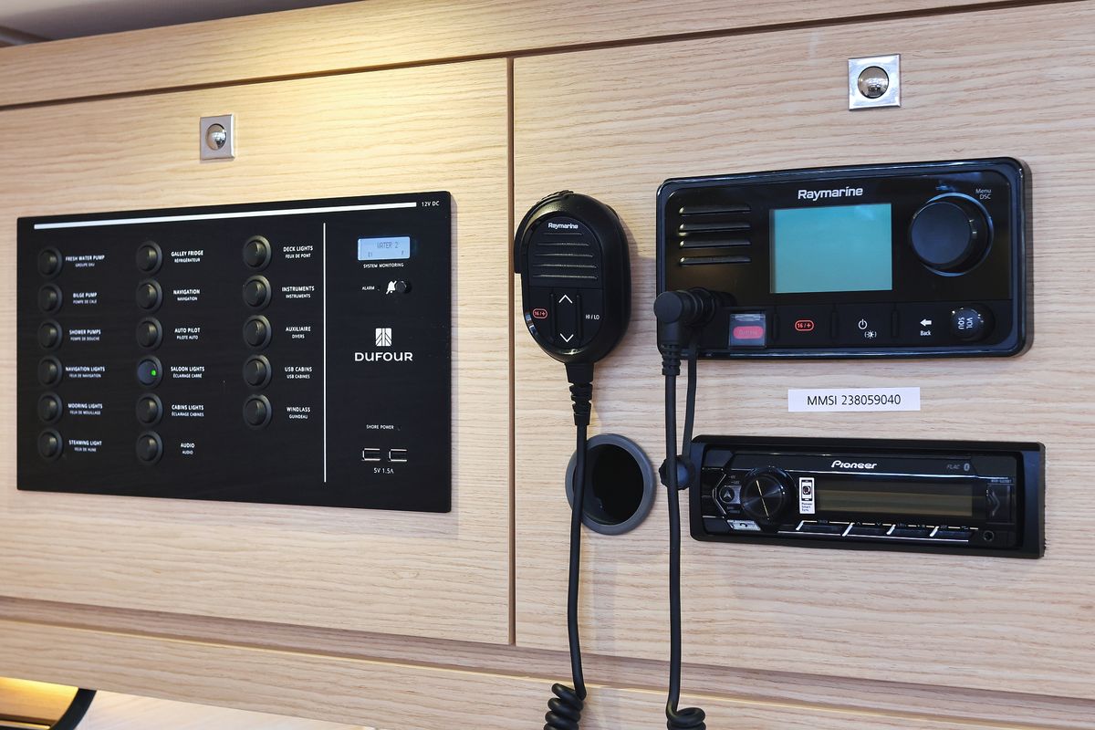 Amber, a Dufour 470 sailboat at Grad Trogir, Croatia