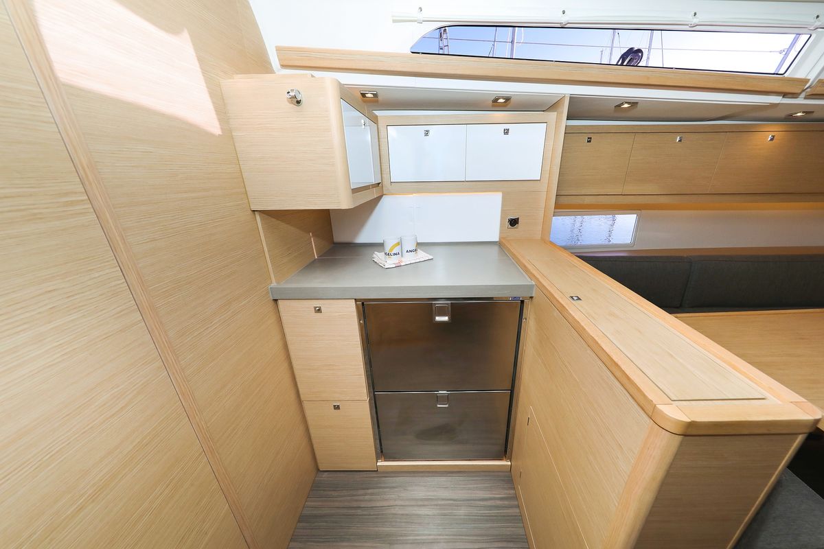 Galley of Amber, a Dufour 470 sailboat at Grad Trogir, Croatia