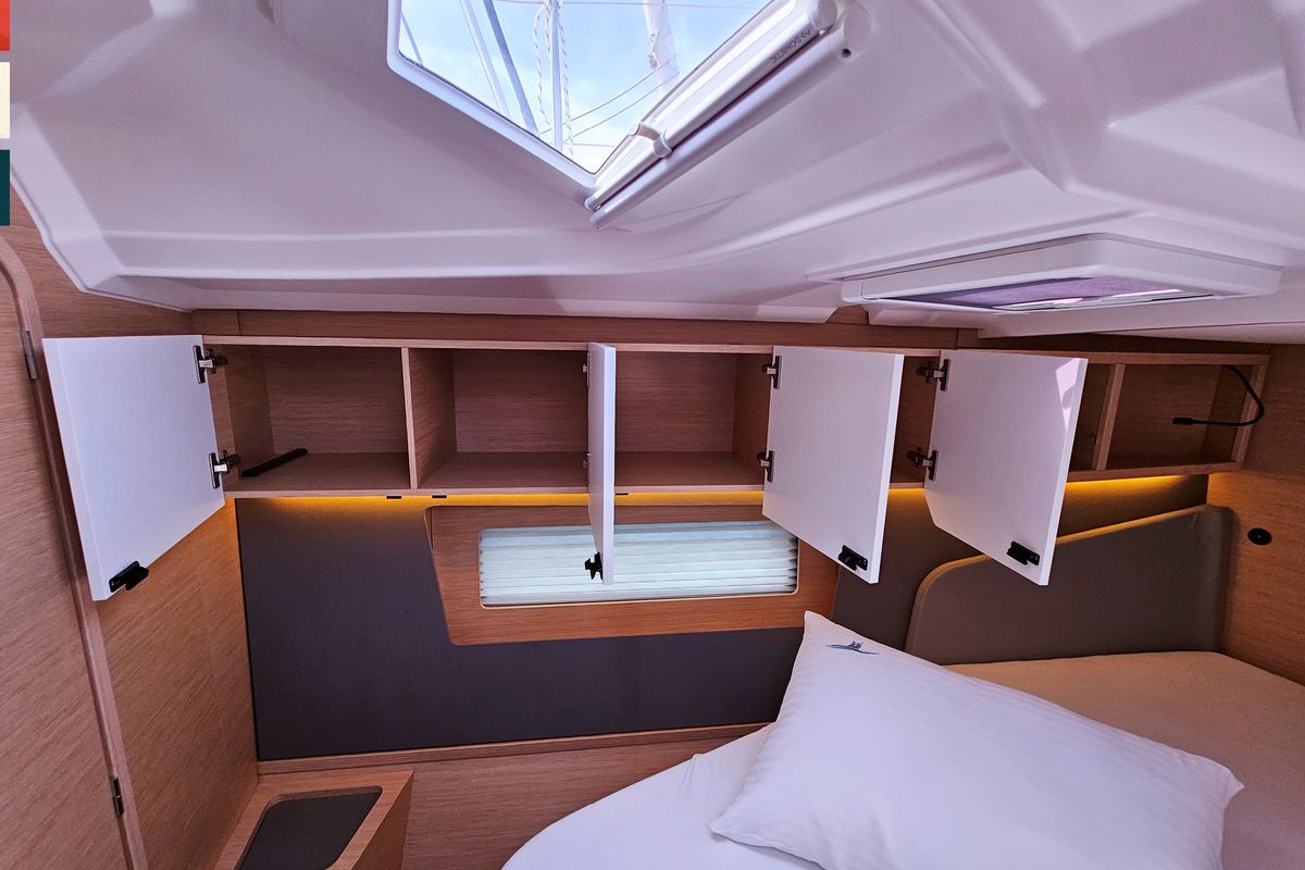 Cabin on Kaya, a Dufour 41 sailboat at Općina Rogoznica, Croatia