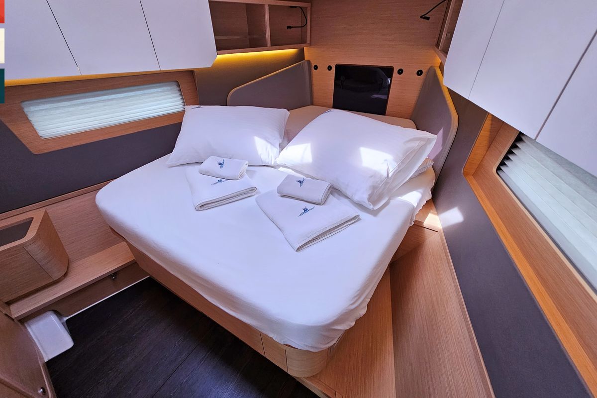 Cabin on Kaya, a Dufour 41 sailboat at Općina Rogoznica, Croatia