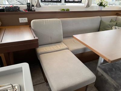 Galley of Arctic Charm, a Lagoon 40 catamaran at Tromsø, Norway