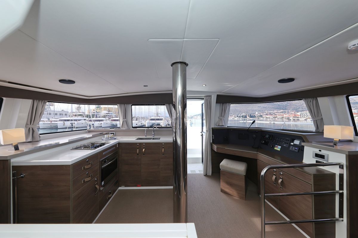 Cabin on James Webb, a Bali 4.4 catamaran at Grad Trogir, Croatia