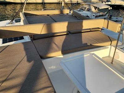 Salon of James Webb, a Bali 4.4 catamaran at Grad Trogir, Croatia