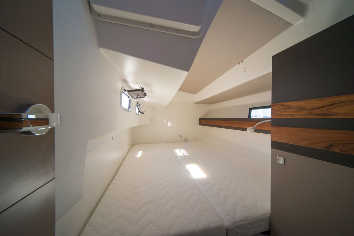 Cabin on Horizon, a RM Yachts RM 1260 sailboat at Antibes, France