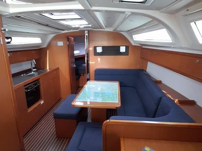 Salon of Optasia, a Bavaria Cruiser 41 sailboat at Municipal Unit of Rhodes, Greece
