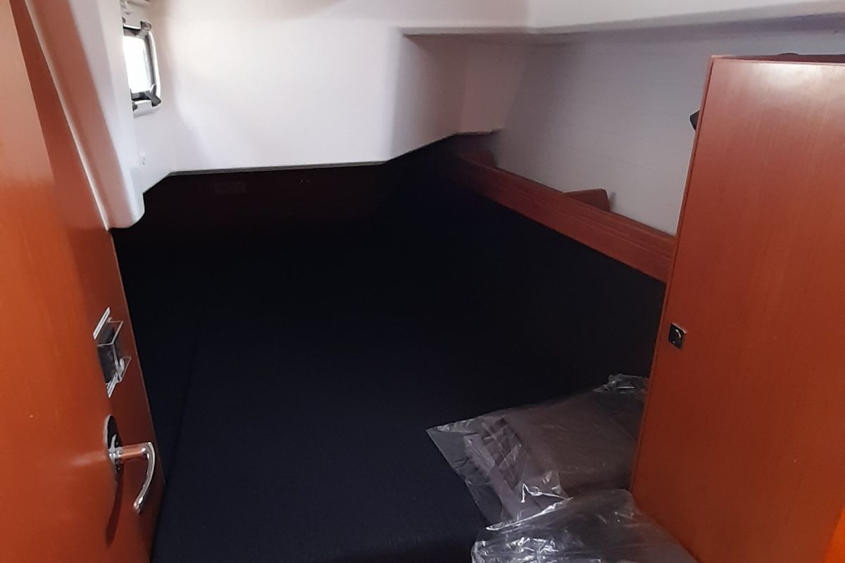 Cabin on Optasia, a Bavaria Cruiser 41 sailboat at Municipal Unit of Rhodes, Greece