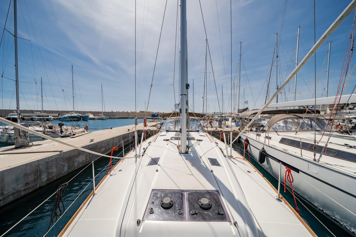 Kalliroi, a Jeanneau Sun Odyssey 519 sailboat at Municipal Unit of Rhodes, Greece