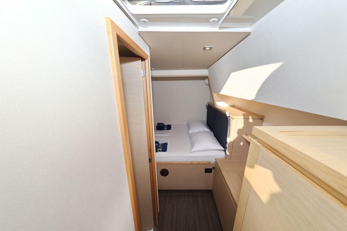 Cabin on Feeling Free, a Fountaine Pajot Saba 50 catamaran at Općina Sveti Filip i Jakov, Croatia