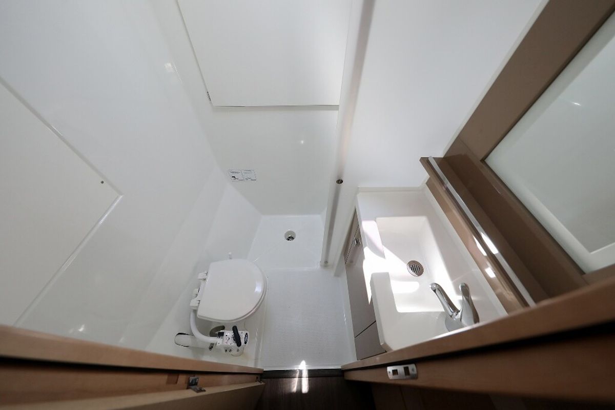 Head on Feeling Free, a Fountaine Pajot Saba 50 catamaran at Općina Sveti Filip i Jakov, Croatia