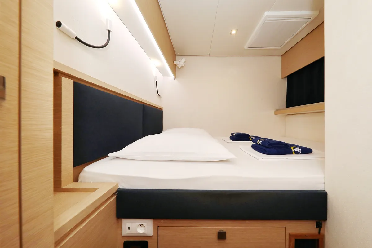 Cabin on Feeling Free, a Fountaine Pajot Saba 50 catamaran at Općina Sveti Filip i Jakov, Croatia