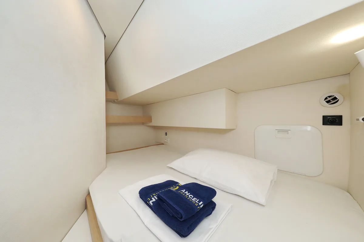 Cabin on Feeling Free, a Fountaine Pajot Saba 50 catamaran at Općina Sveti Filip i Jakov, Croatia