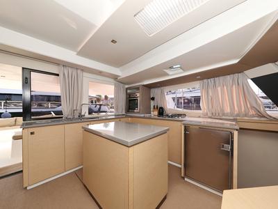 Galley of Feeling Free, a Fountaine Pajot Saba 50 catamaran at Općina Sveti Filip i Jakov, Croatia