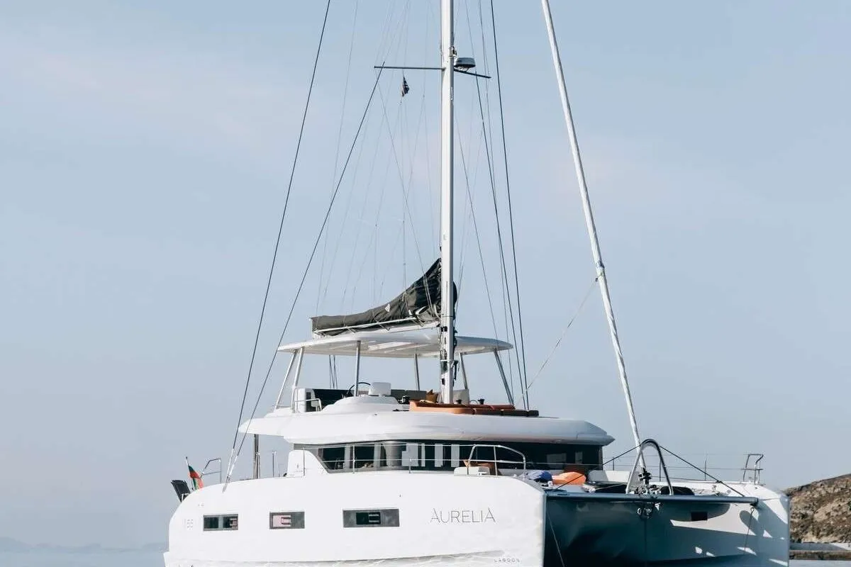 Aurelia, a Lagoon Lagoon 55 catamaran at Athens, Greece