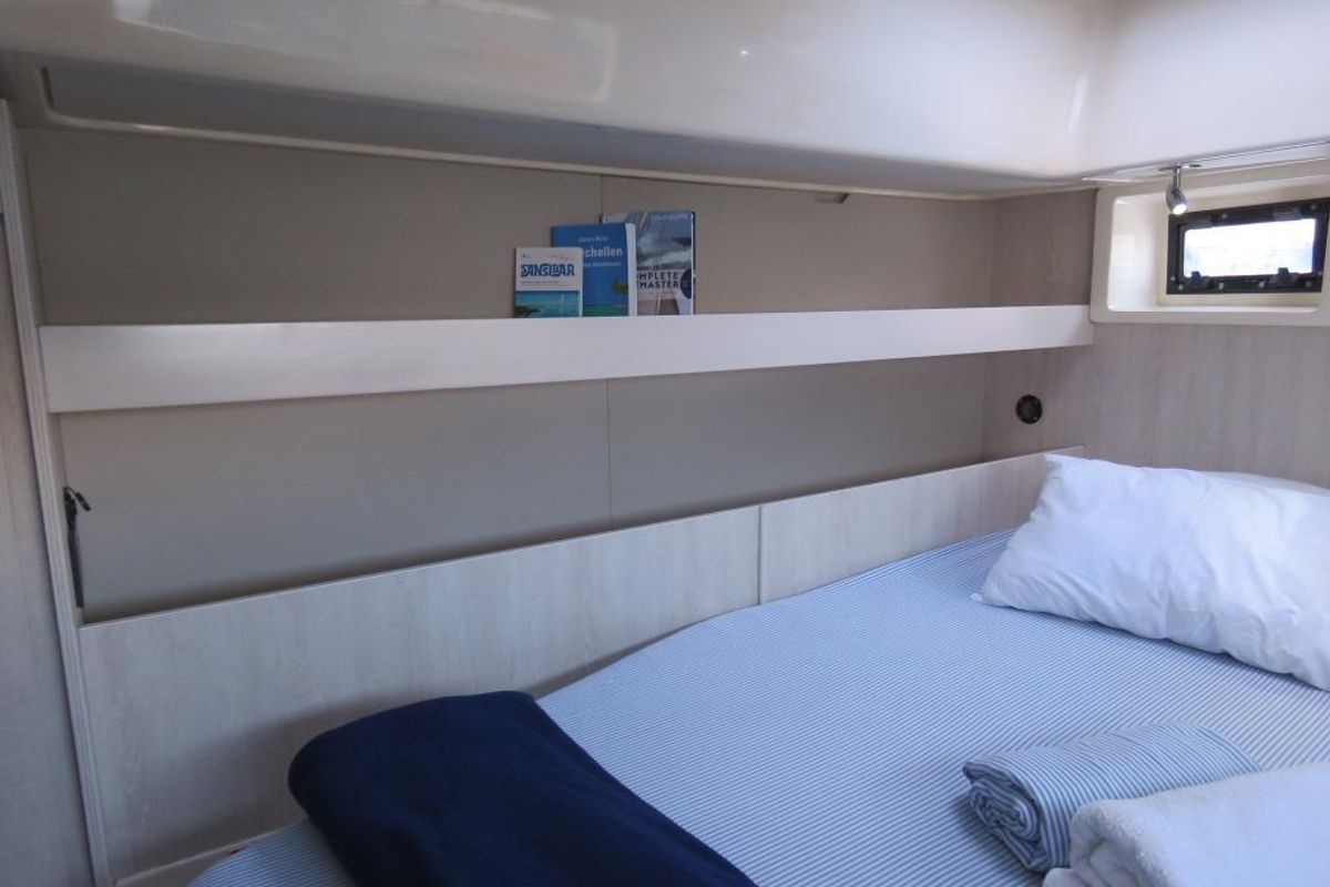 Cabin on Premium, a Leopard 48 catamaran at Azam Marina, Tanzania