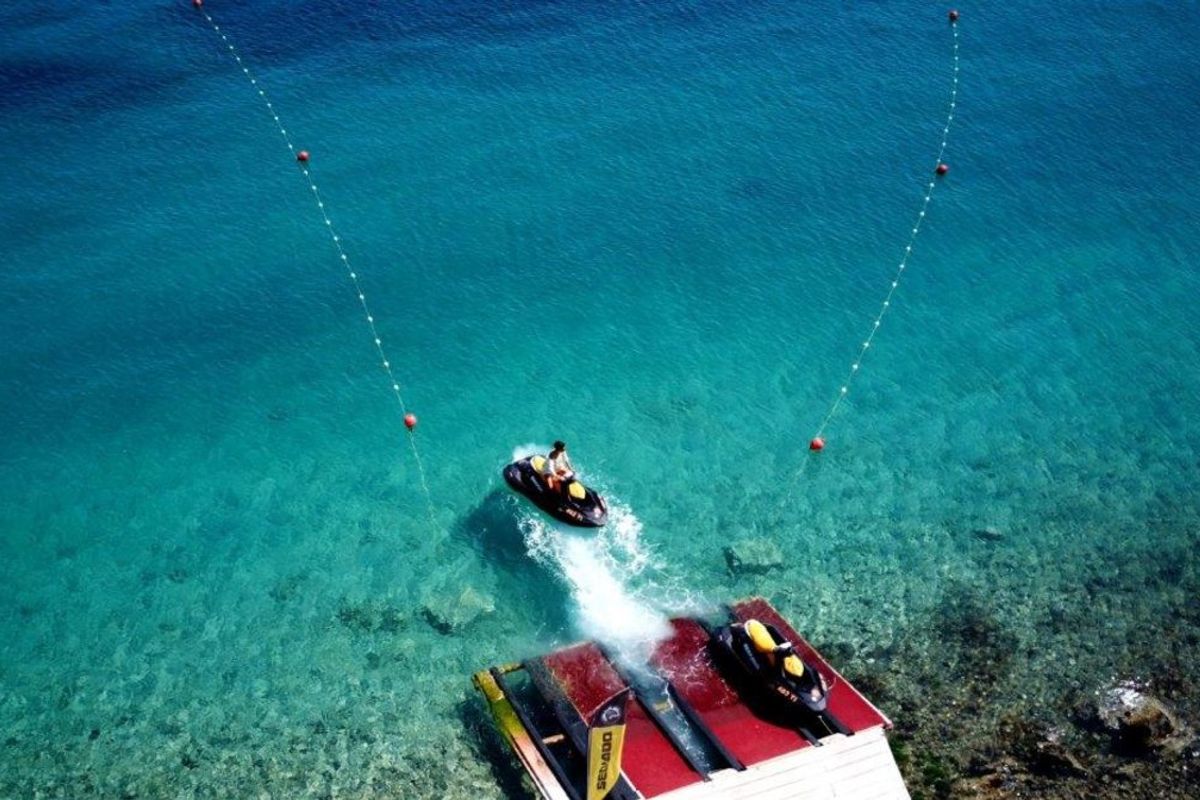 Exterior view of Lucky, a SEA DOO SPARK 90HP motorboat at Jezera, Croatia