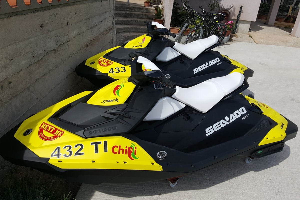 Exterior view of Lucky, a SEA DOO SPARK 90HP motorboat at Jezera, Croatia