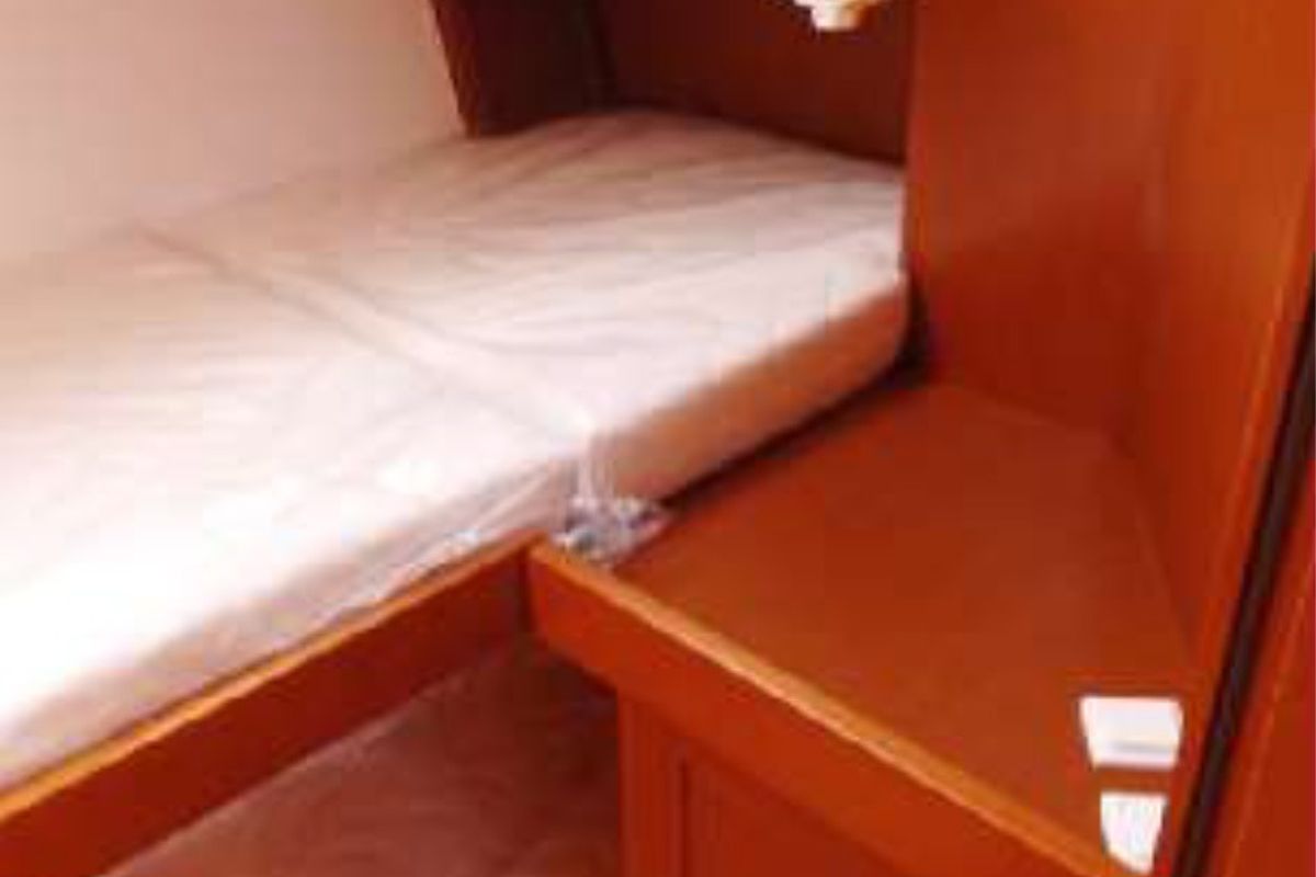 Cabin on WAYWARD PRINCE, a Beneteau Oceanis 48 sailboat at Kalkara, Malta