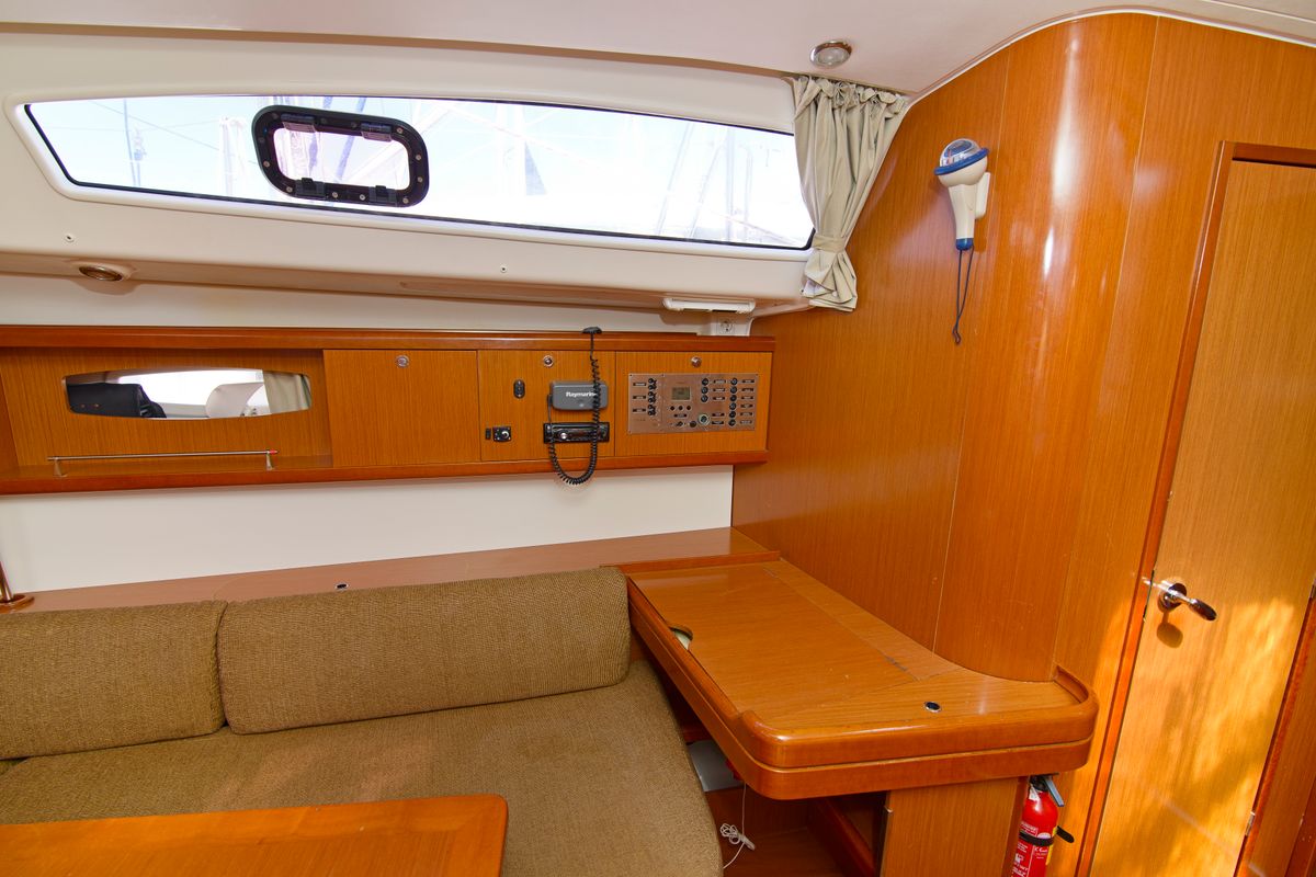 Salon of SAPHISO II, a Beneteau Oceanis 43 sailboat at Betina, Croatia