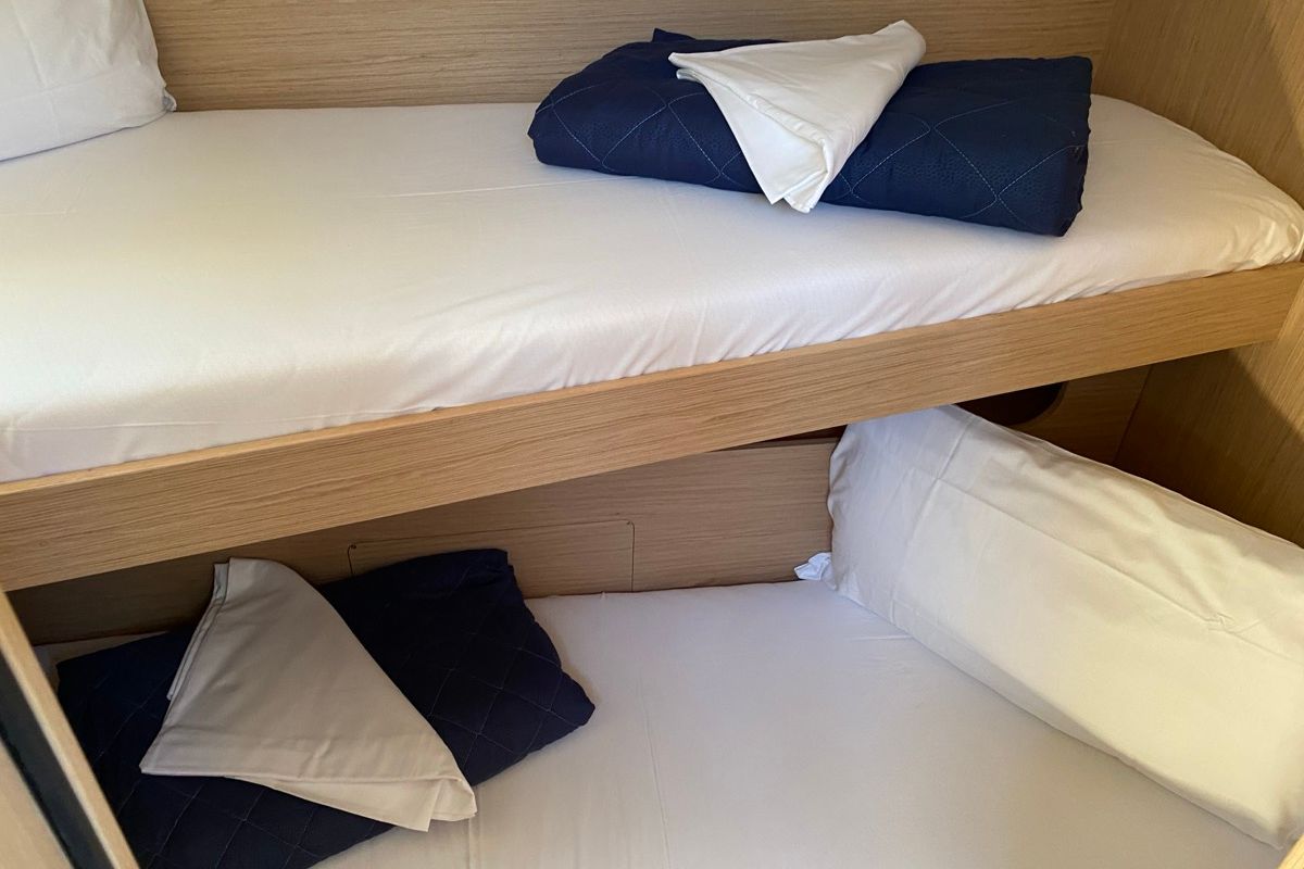 Cabin on new Oc. 51.1 , a Beneteau Oceanis 51.1 sailboat at Salerno, Italy