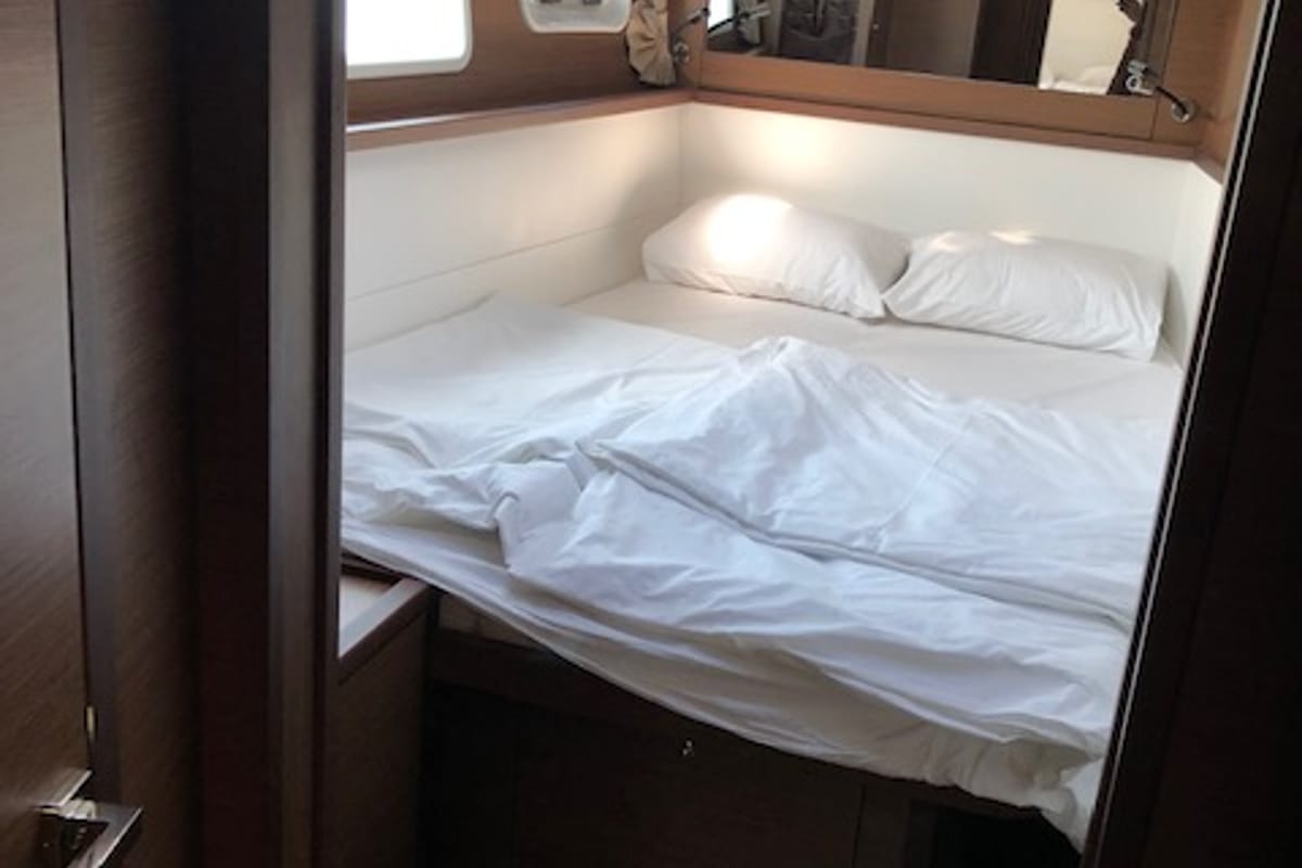 Cabin on Must Have, a Lagoon 450 F catamaran at Općina Sukošan, Croatia