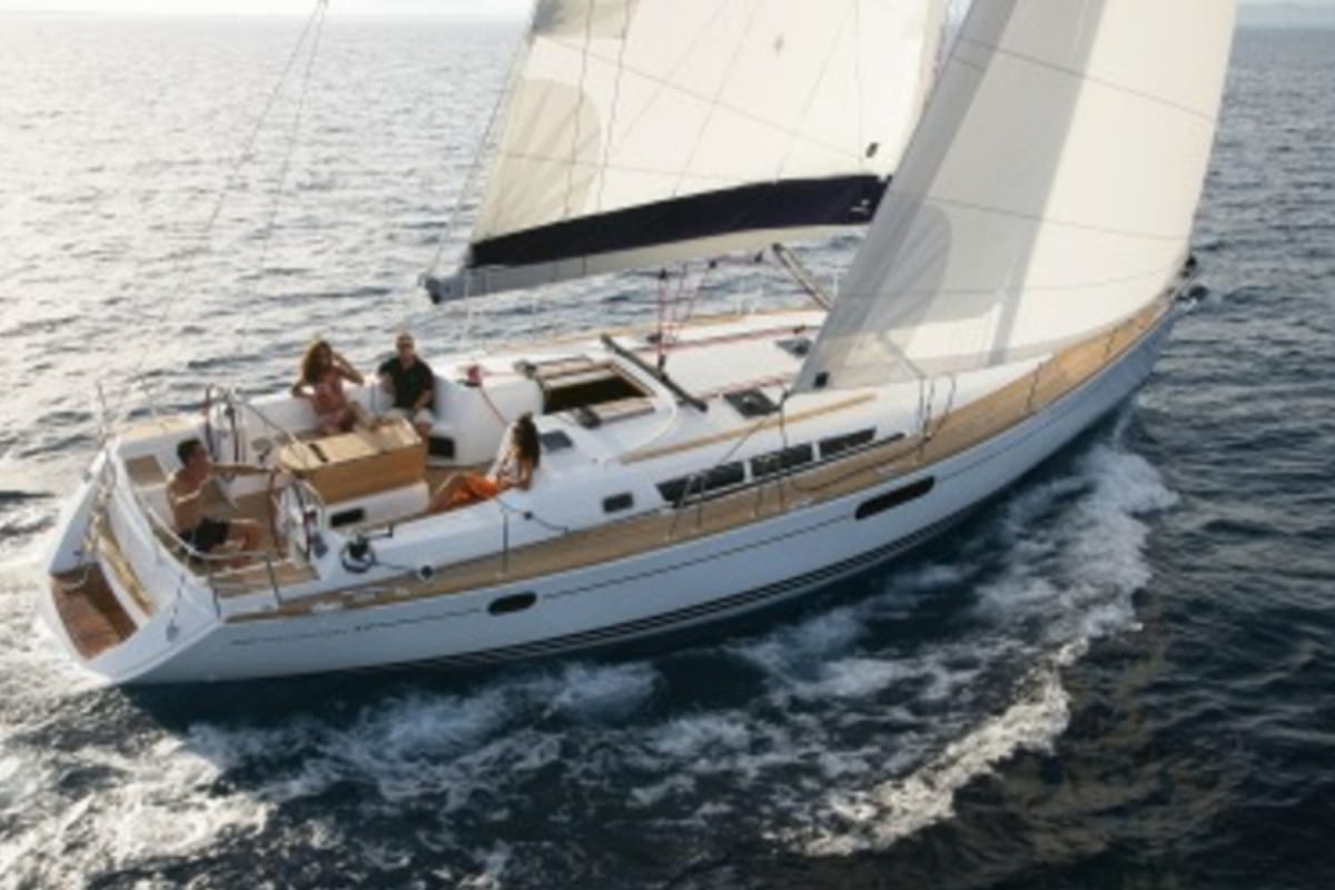 Ealis, a Jeanneau Sun Odyssey 49i sailboat at Athens, Greece