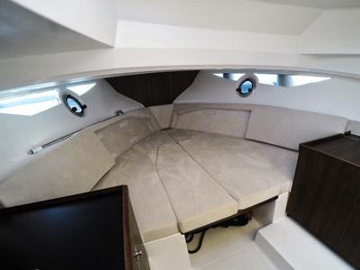 Cabin on 1145ML, a Galeon Galia 700 motorboat at Mali Lošinj, Croatia