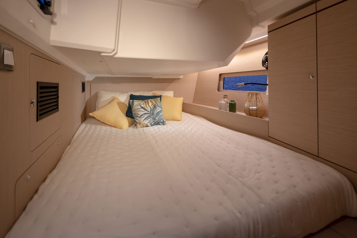 Cabin on Luka, a Beneteau Oceanis 46.1 sailboat at English Harbour, Antigua and Barbuda