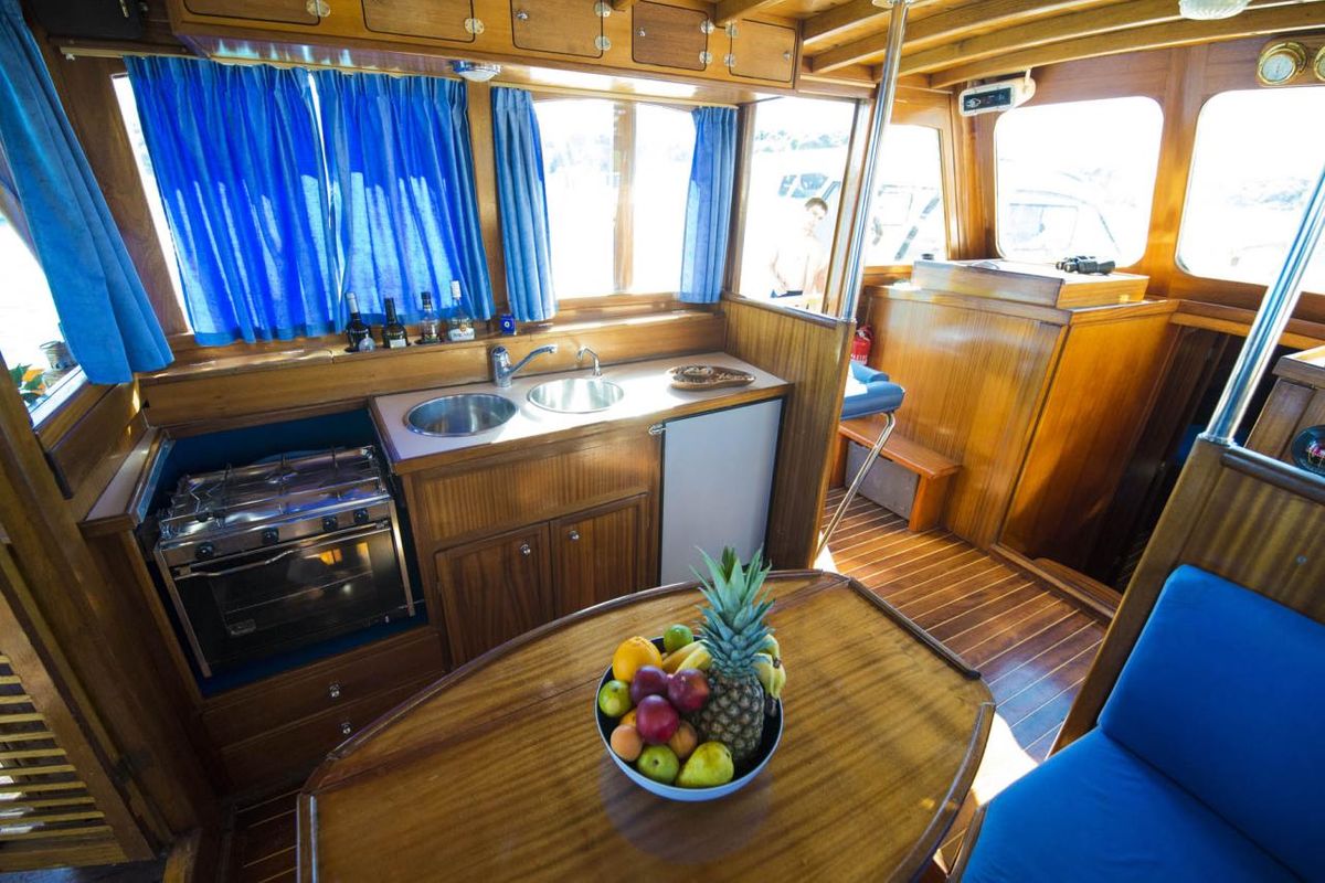 Galley of Luka, a Custom Made Yacht LUKA yacht at Zadar, Croatia